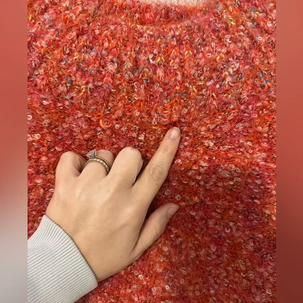 Free people pink stardust pullover sweater nwt large - Image 3