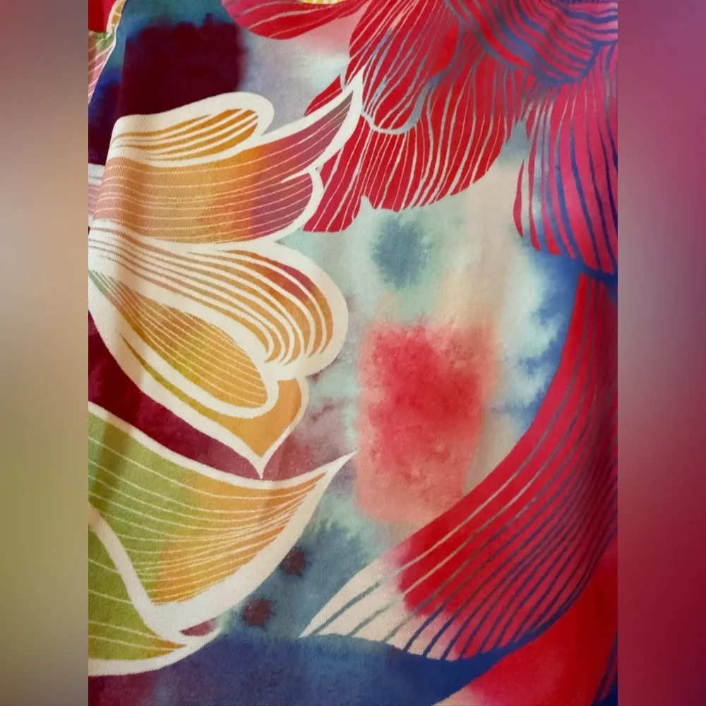 T By Talbots Watercolor Floral SKORT Pockets Tennis Pickleball NWT Petite XLP - Image 5