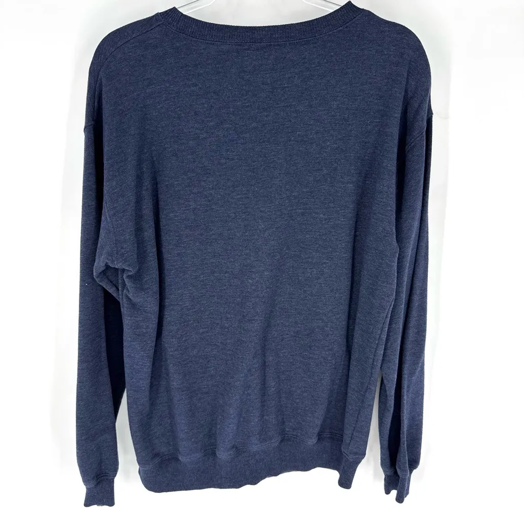 Disney Navy Blue Mickey Mouse American Flag Sweatshirt Size Medium - Image 3