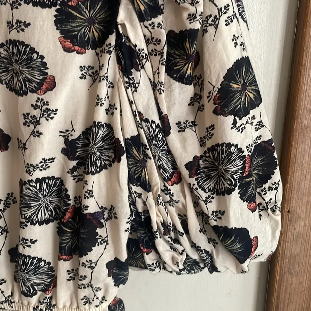 Ulla Johnson Nadya Gardenia-print Peplum Blouse - Image 11