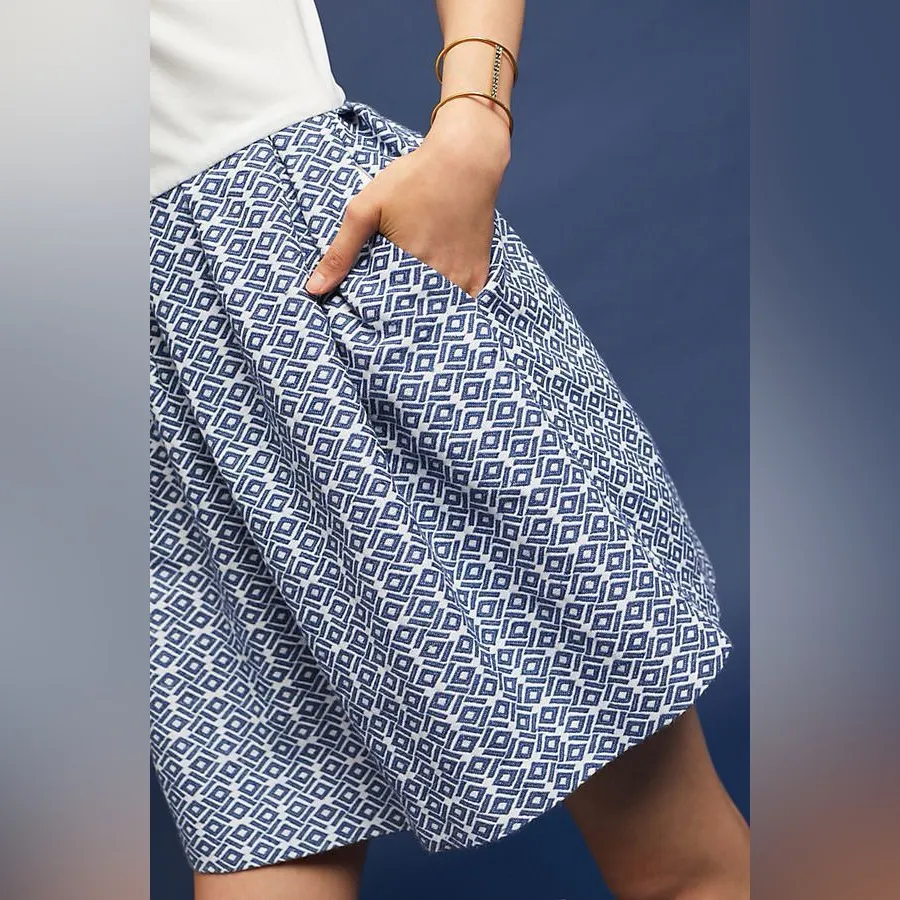 Anthropologie Hutch Ina Halter Dress Pink Circle Block Geometric Halter Dress - Image 14