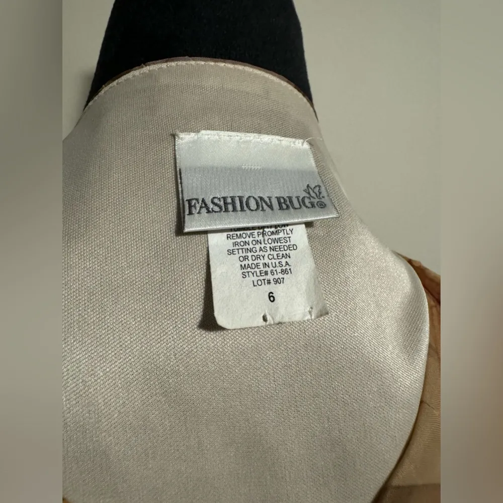 EUC Vintage Fashion Bug Purple and Yellow Floral Sheath Dress size 6 - Image 4