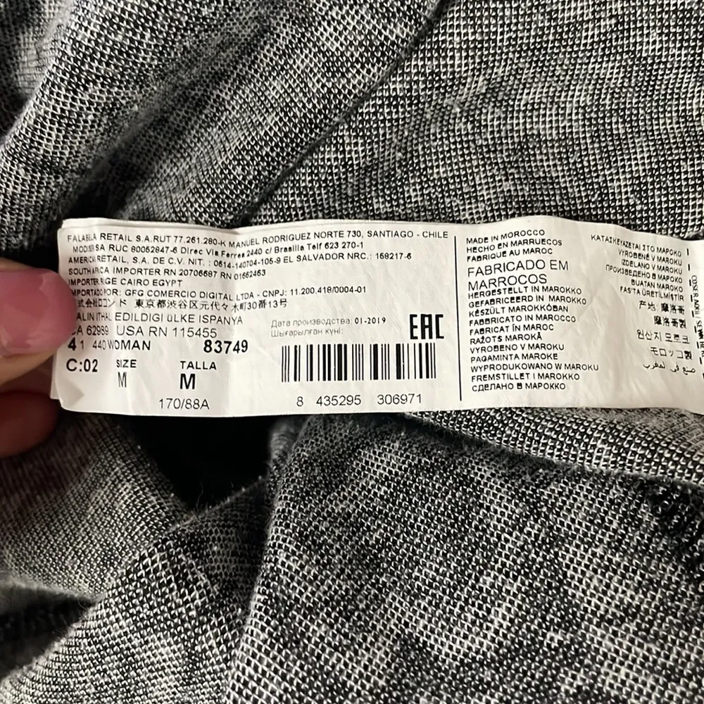 MNG Casual Brown & Off White Snakeskin Button Front V - Image 10