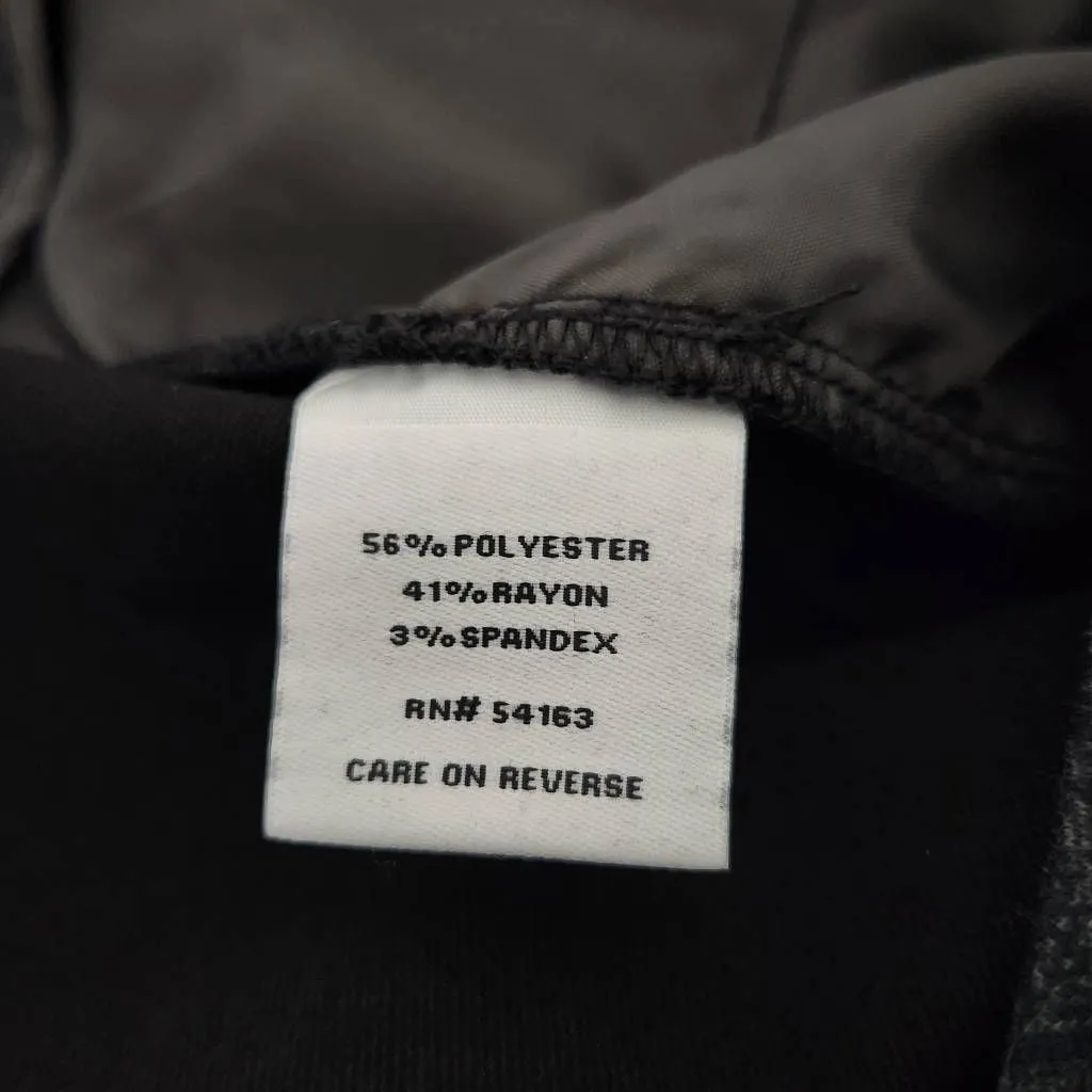 Calvin Klein Gray Plaid Cropped Pants Size 10 Modern Fit Plaid Trousers - Image 8