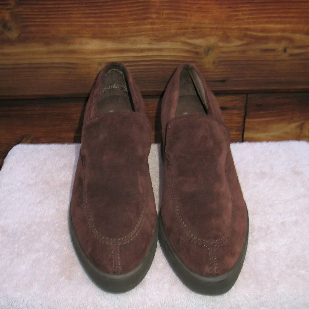 Vintage Brown Hush Puppies Heeled Loafers - Image 3
