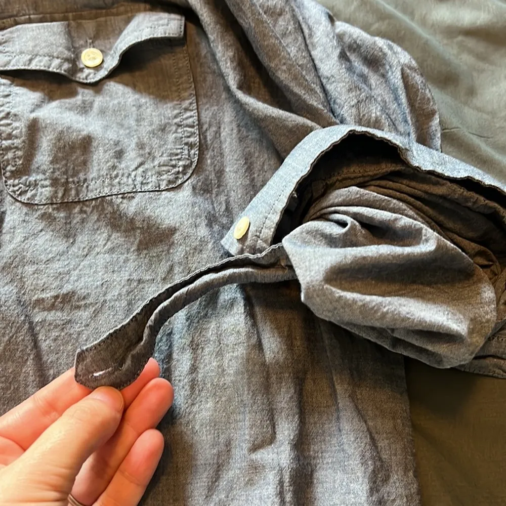 JCrew Factory Chambray Popover Tunic Size XS Blue - Image 7