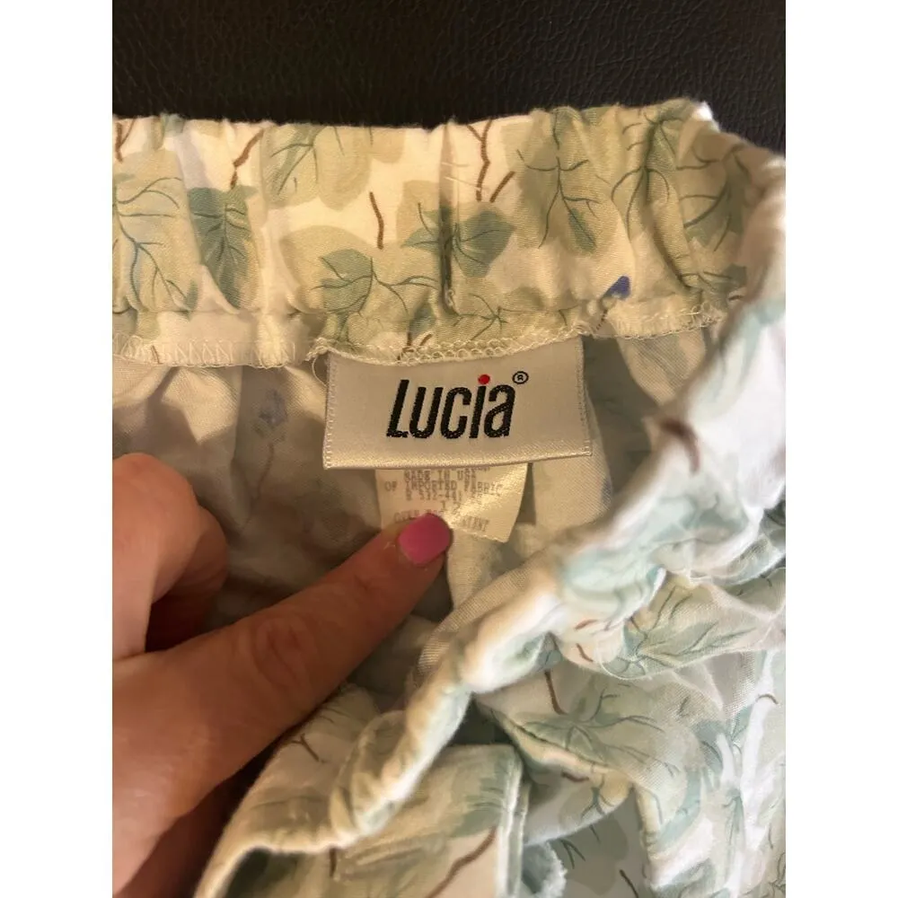 Lucia Vintage Skirt 27 inch Waist Cottagecore Granny Midi Green Paste. Size 8 - Image 4