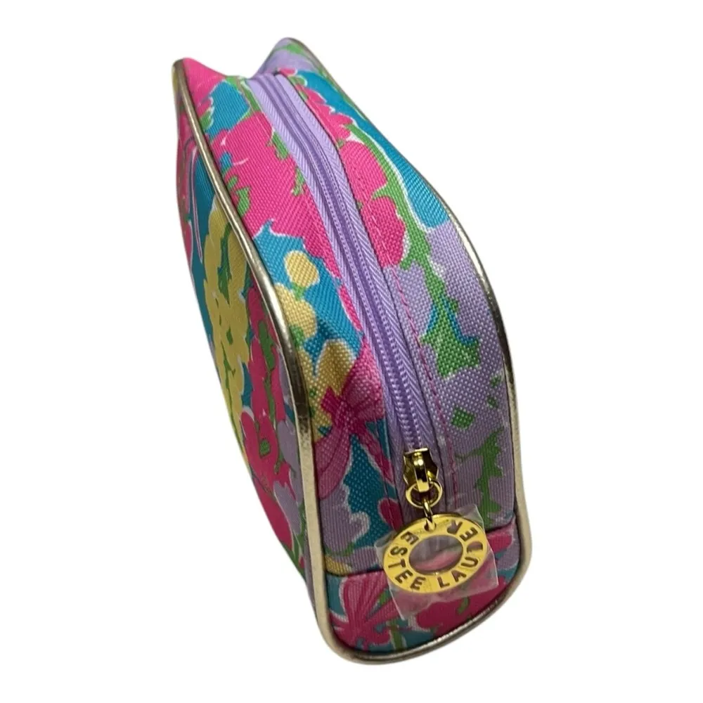 Lilly Pulitzer Estee Lauder Floral Cosmetic Bag - Image 6