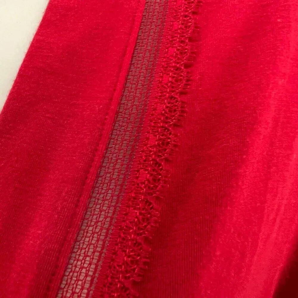 Victoria's Secret Red Hot Robe Lace Accents Womens XS/S - Image 5