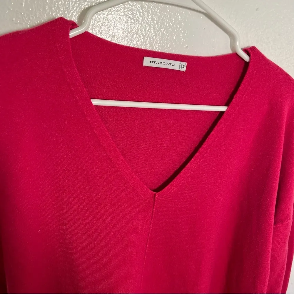 Staccato Kehlani V-Neck Sweater Bright Pink - Image 3