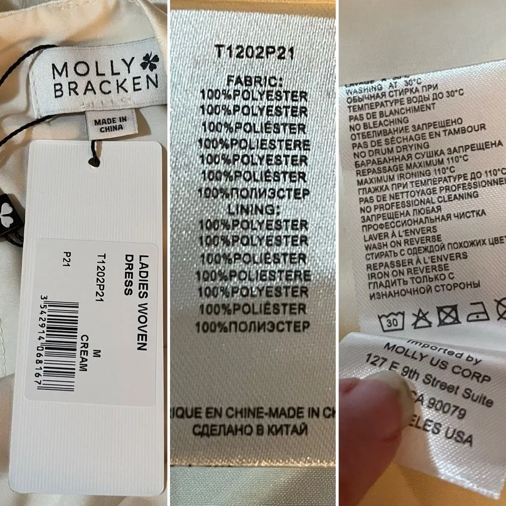 Modcloth Molly Bracken My New Chapter Maxi Dress Cream White Overlay Tie Bow Bac - Image 9