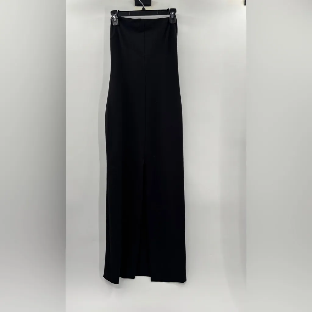 Solace London Bysha Black Strapless Maxi Dress UK12/US8 - Image 9