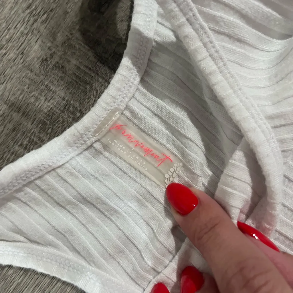 FREE PEOPLE Fp Movement Blissed Out Romper in White - Image 6