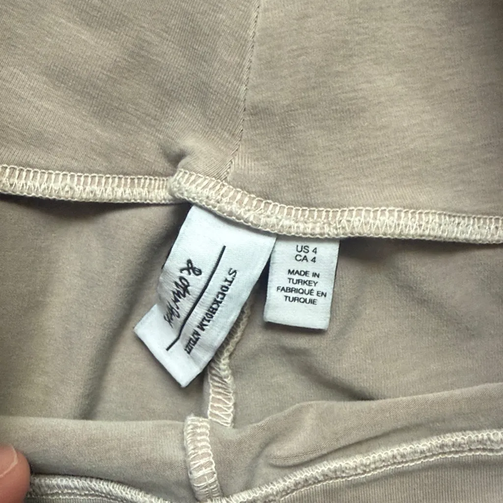 And other stories Women's Taupe Leggings Size 4 High rise Tan - Image 3