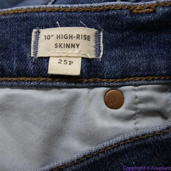 Madewell 10'' high rise skinny jeans,‎ 25 petite - Image 8