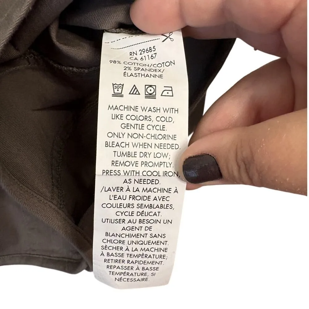 Pendleton Button Front Shirt Jacket Long Sleeve Twill Cotton Brown Size Medium - Image 4