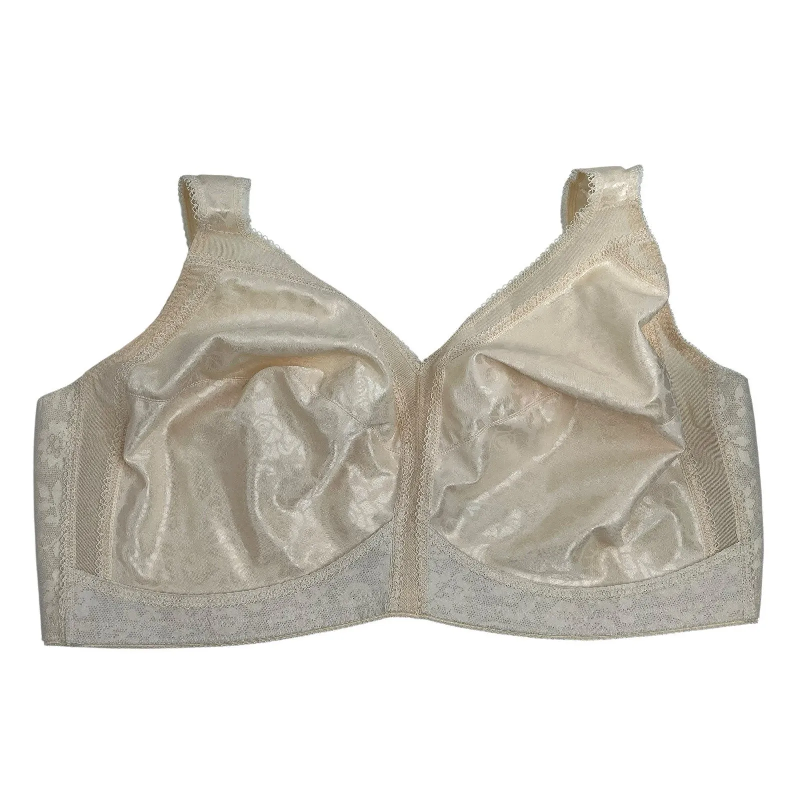 Underscore 48DD 48E Bra Unlined Wirefree Full Coverage Beige Lift Support Tan Size undefined - Image 2