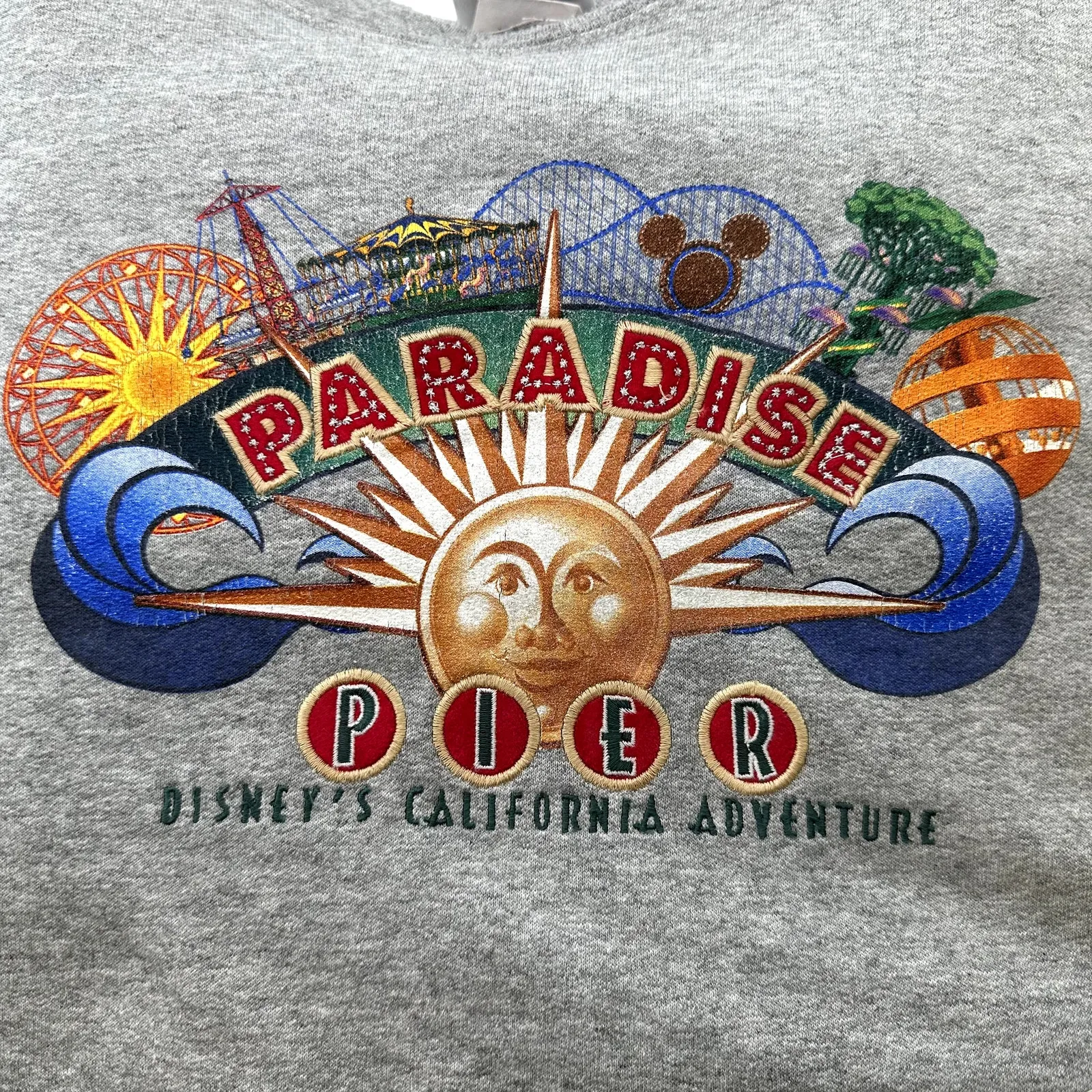 Vintage Disneyland Resort Paradise Pier Sweatshirt California Adventure USA L - Image 2