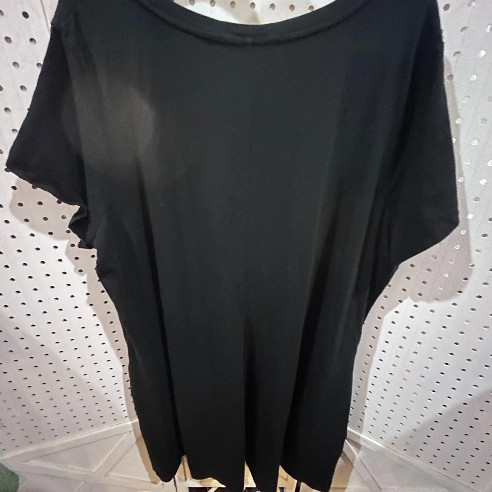 Isaac Mizrahi Live Black Crew Neck Short Sleeve Tunic Dress Size 3X - Image 6