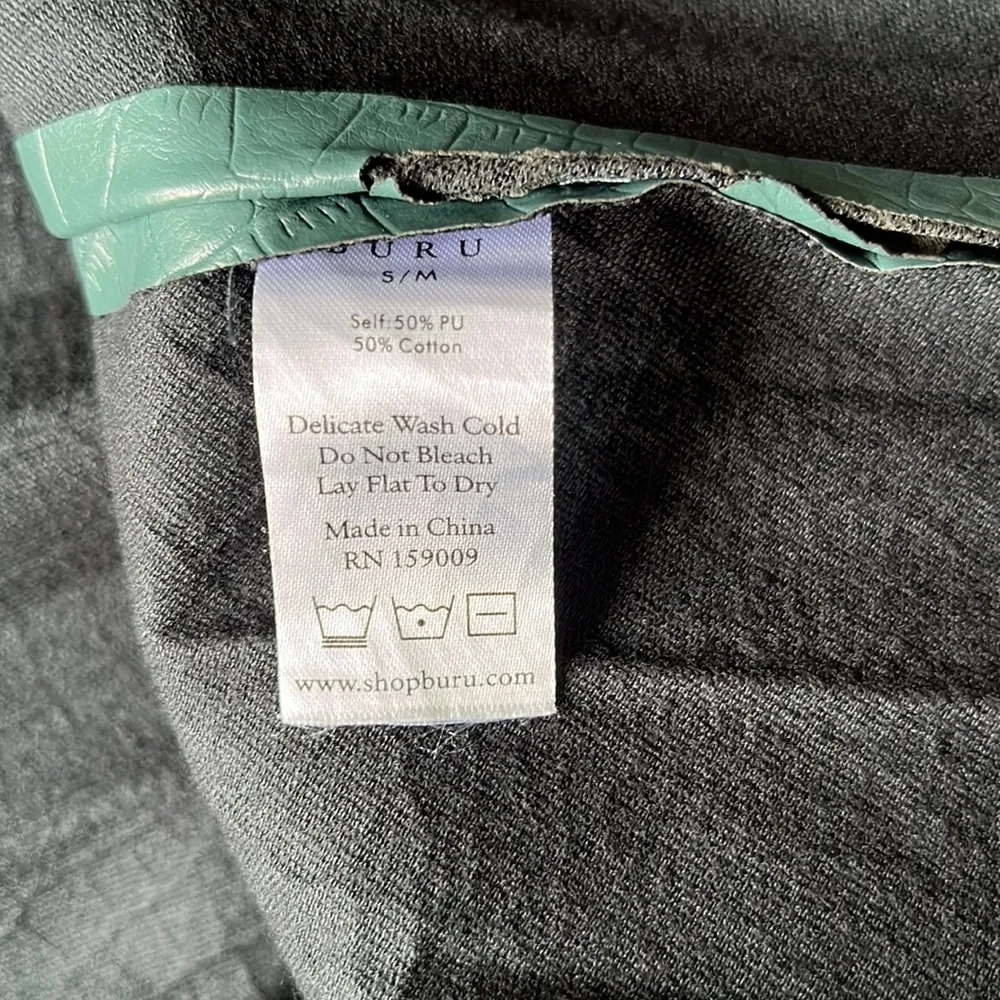 BURU Faux Crocodile Skirt Green Size undefined - Image 7