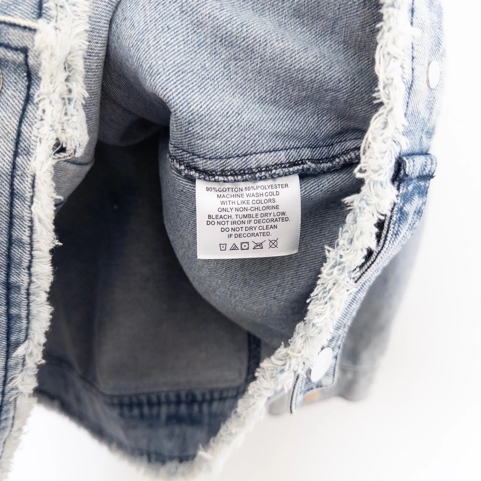 Attic Salt Womens Denim Jacket XXL Blue Studded Moon‎ Oversized Witchy Festival - Image 5