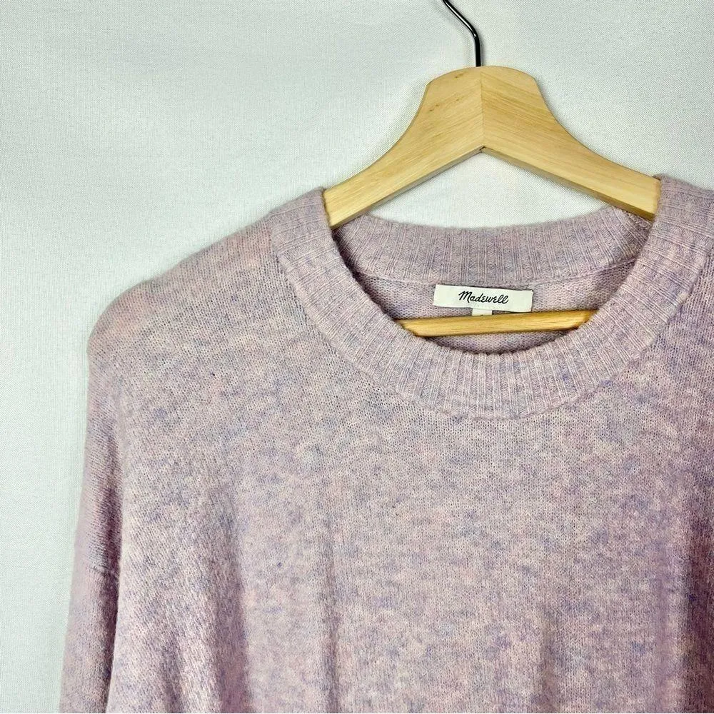 Madewell Payton Pullover Coziest Yarn Lilac Sweater S - Image 7