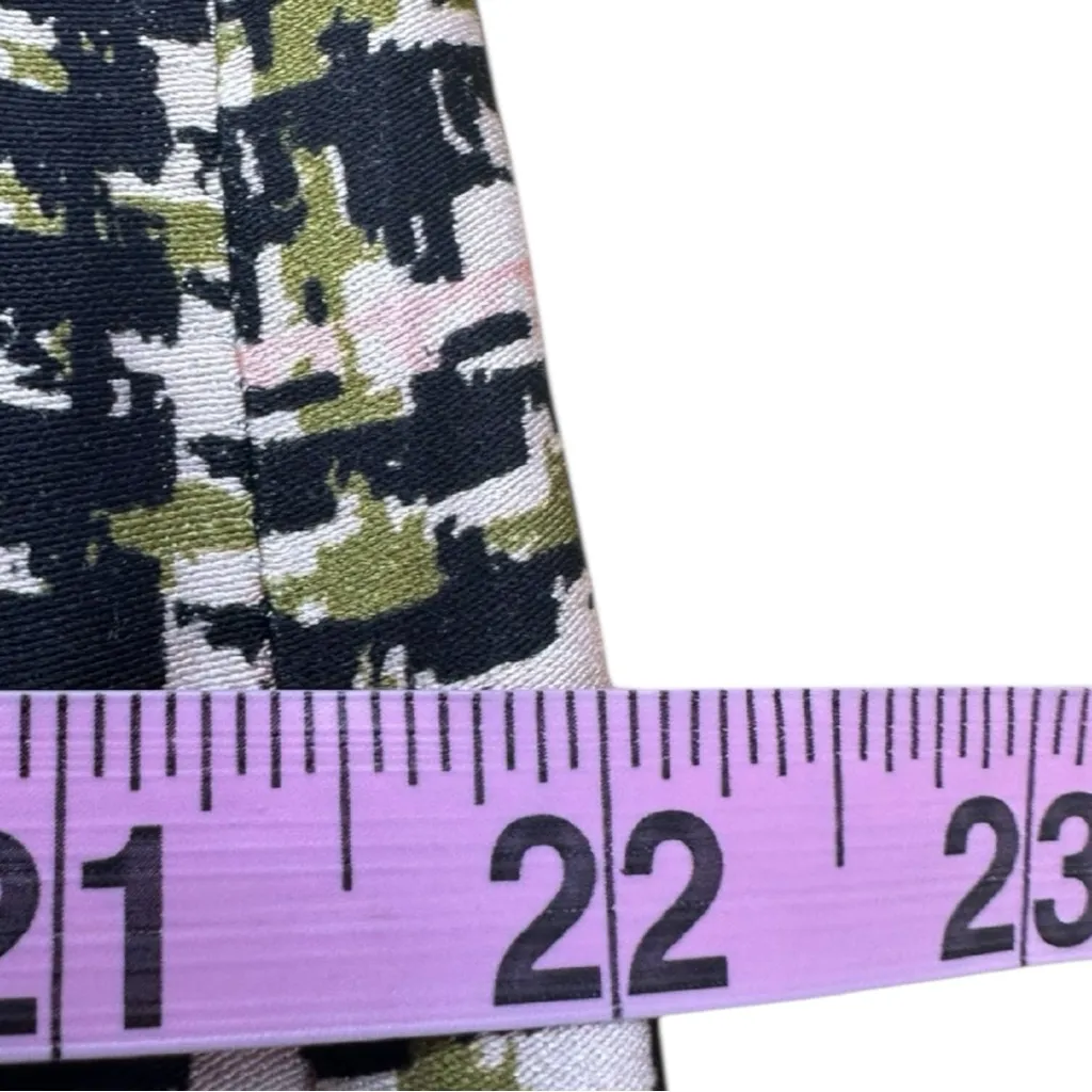 Sadie & Sage NWT Houndstooth Print Shirt Dress Size L Green Size L - Image 5