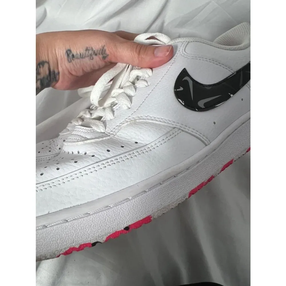 Nike Court Vision Low Multi‎ Swoosh White and Pink Sneakers Size 10 - Image 8