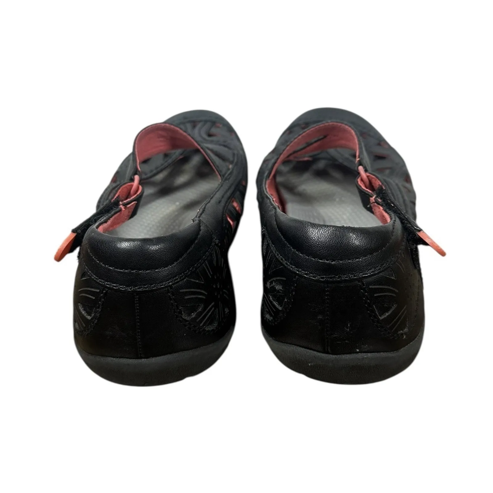 BareTraps Ferra Mary Jane Flats 8M Rebound Technology Black Comfort Shoes Laser - Image 9
