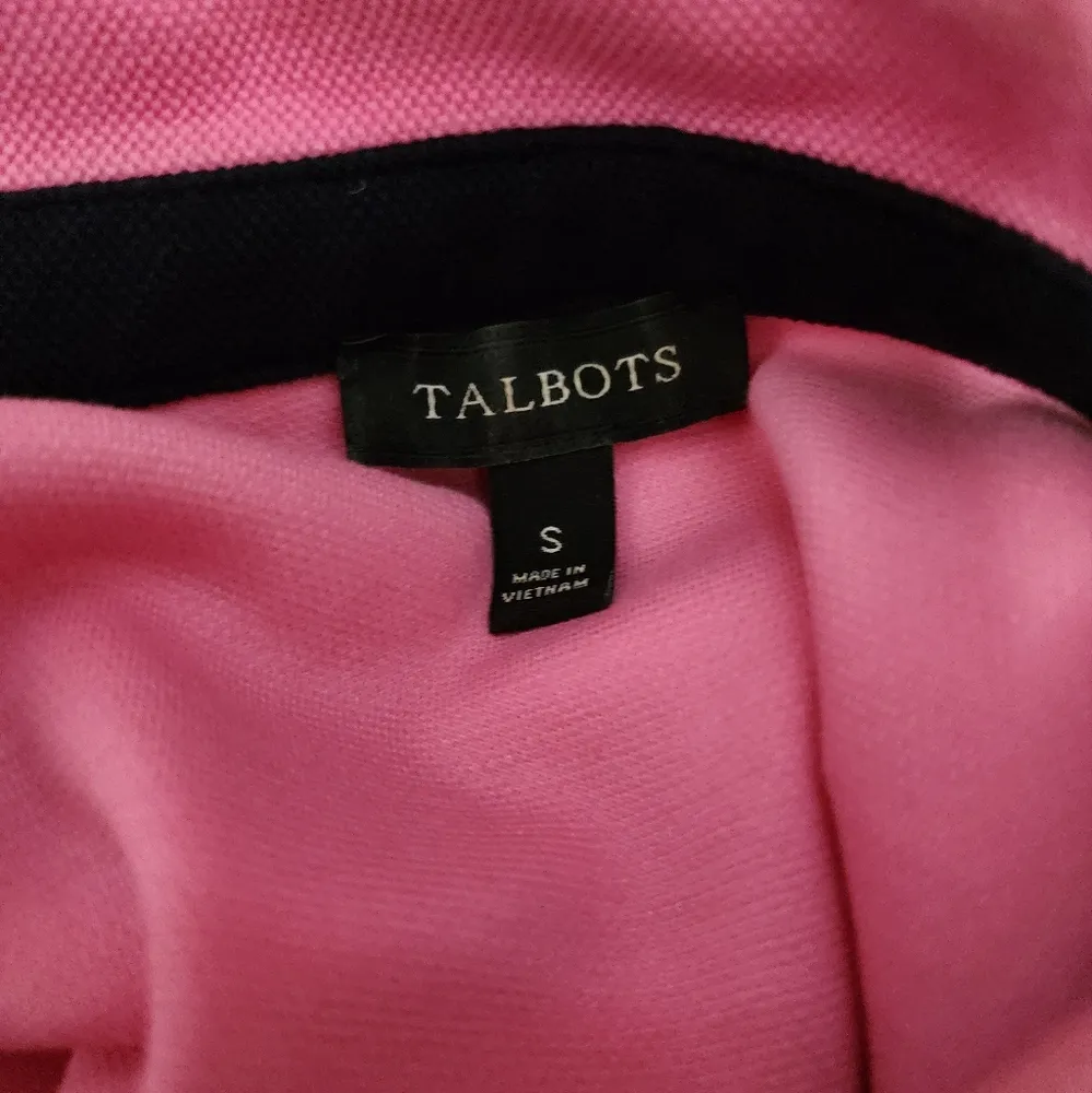 Talbots bubblegum cotton stretch pique polo sleeveless dress size small - Image 6