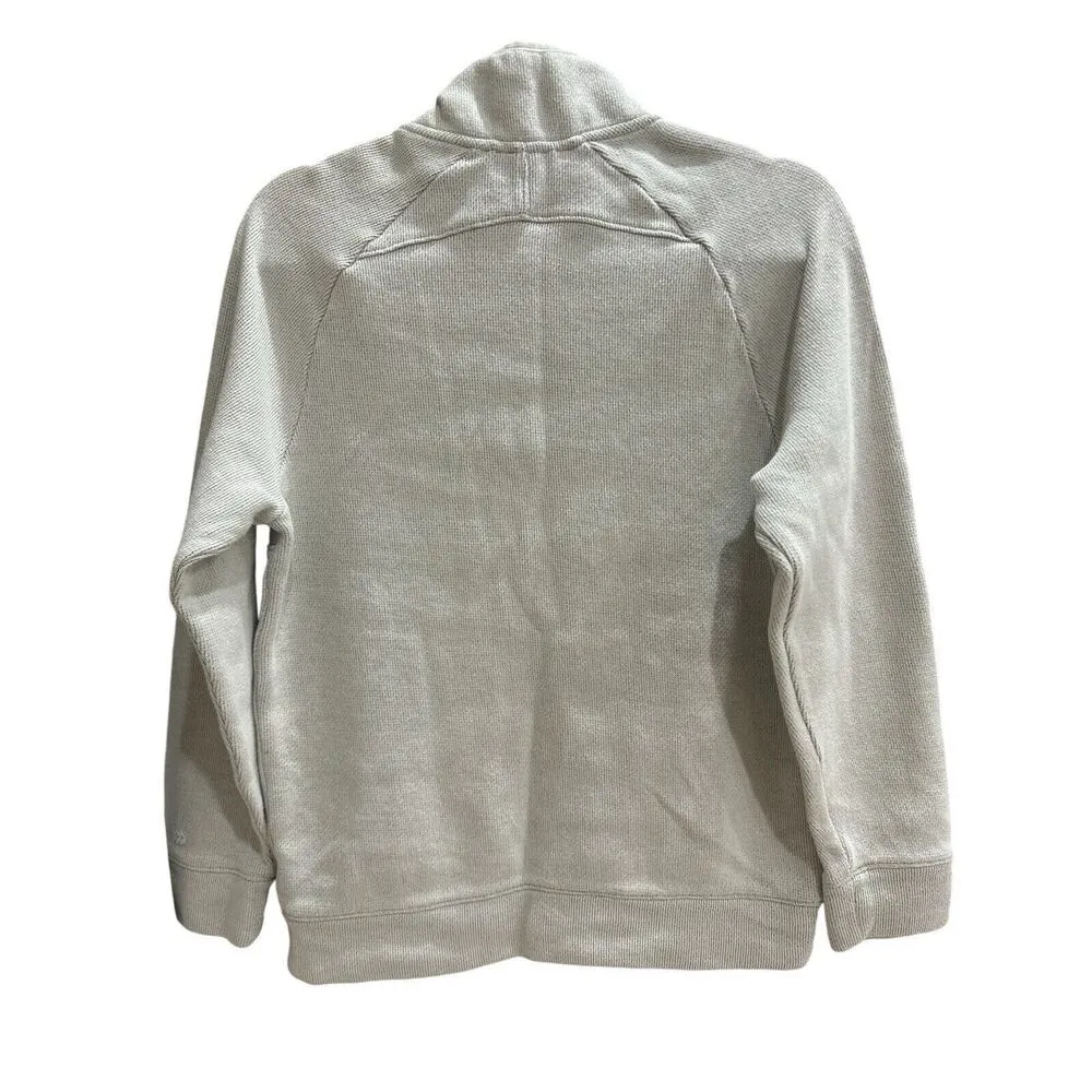 Women's Heather Gray Full Zip Sweater Size S wit Pocket - Image 3