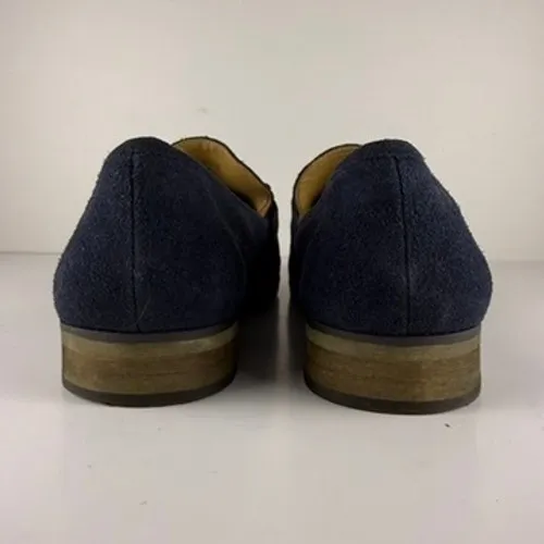 Franco Sarto Loafers Womens 10 Suede Leather Penny Flats Driving Career Minimal - Image 7