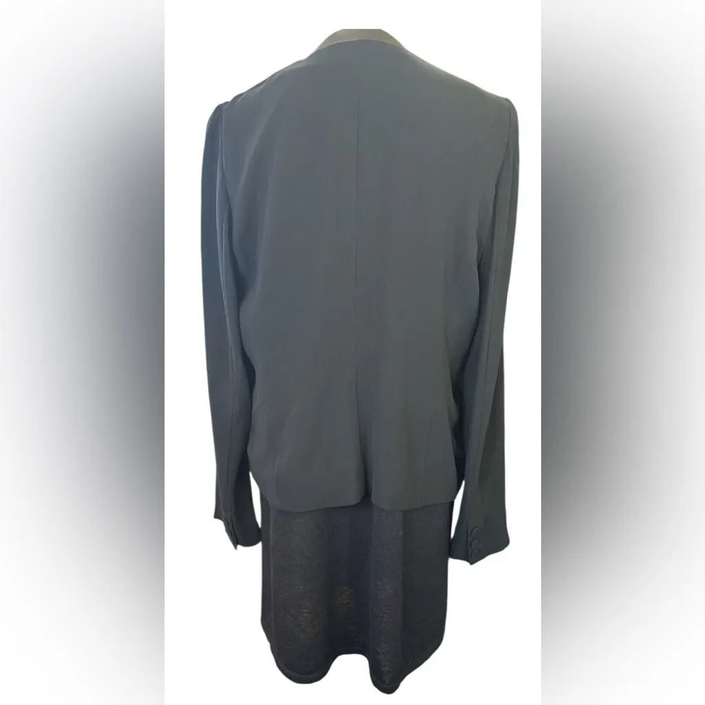 Eileen Fisher Black set Dress and  Cardigan dress 100% Wool cardigan  100%Silk - Image 2