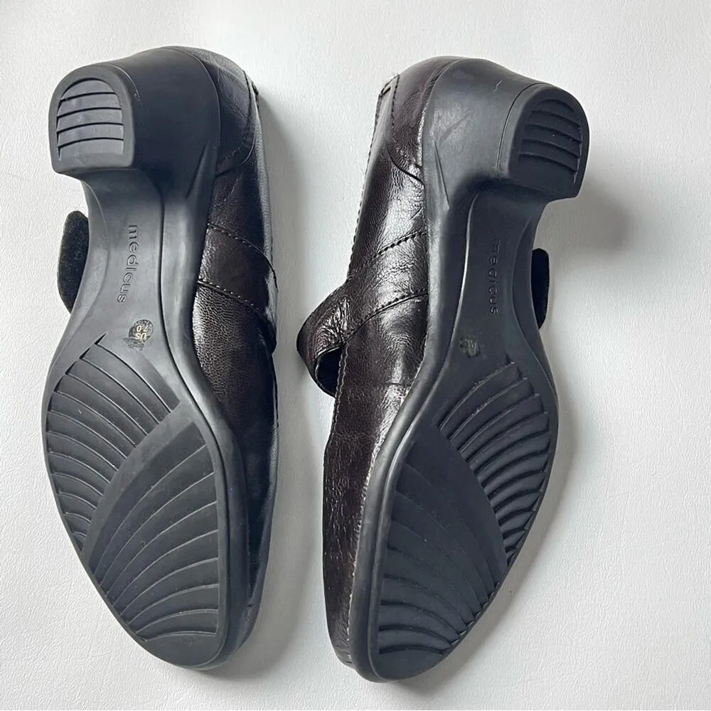 Medicus Luftpolster Women's Mary Jane Secure Strap Brown Heel Shoes Sz 7 - Image 6