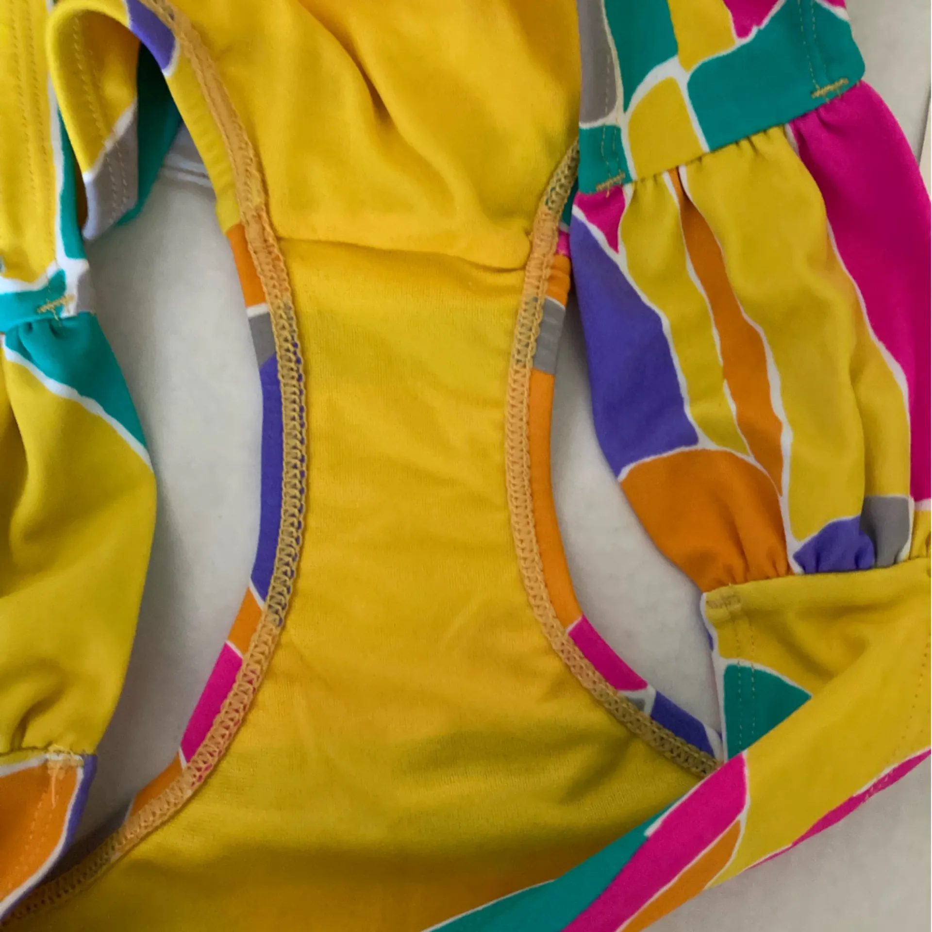 🌞NWT Raisins Multicolor Abstract Print Bandeau Top with Bottoms A - Image 9