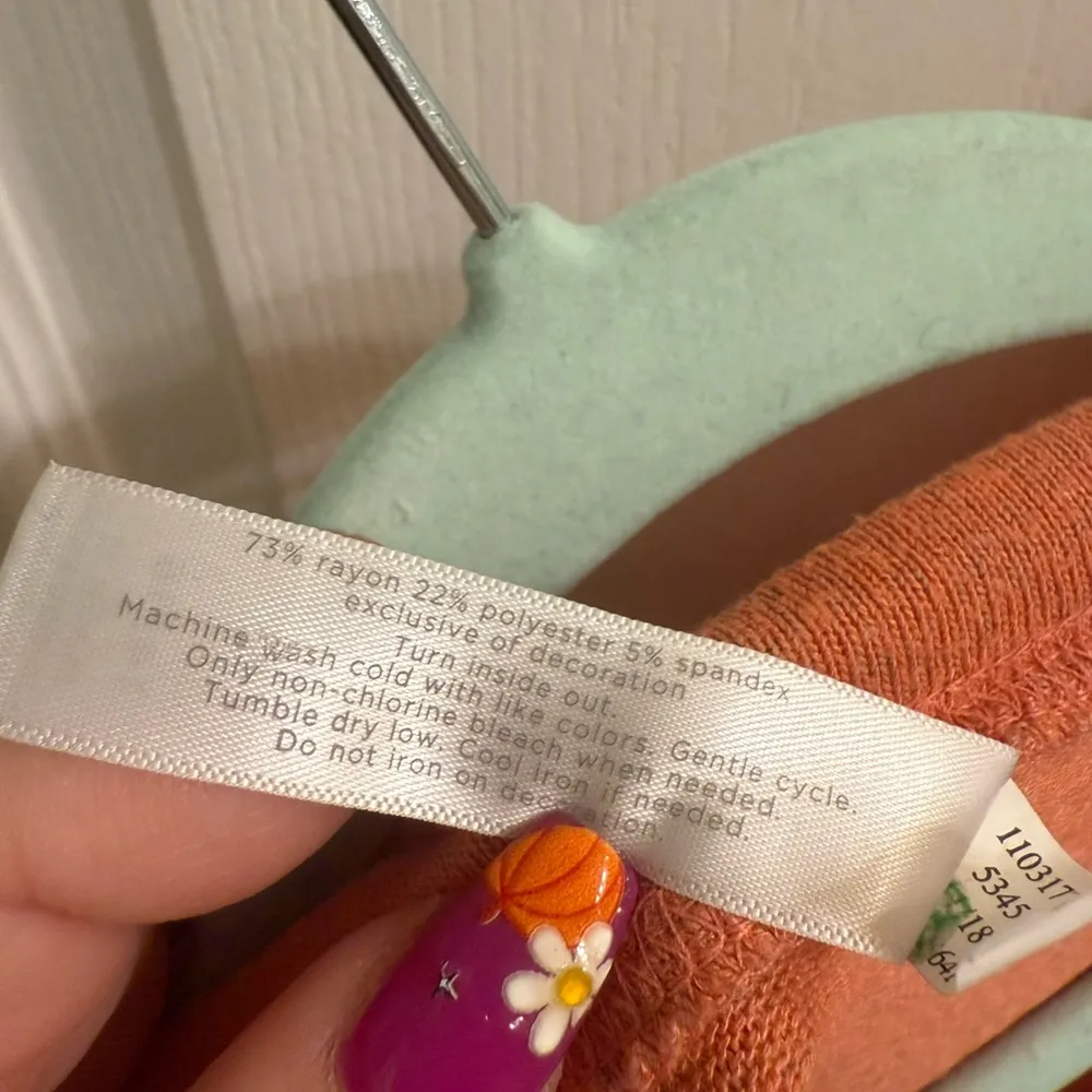 Cacique Caffeine Queen Embroidered Pajama Sleep Tee - size 14/16 - Image 8