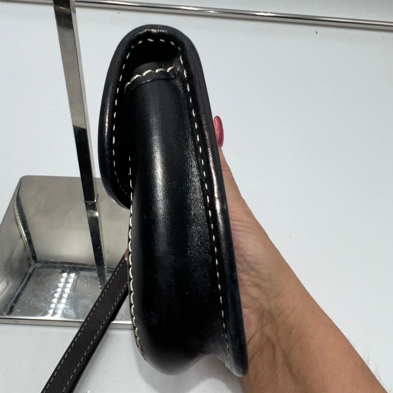 Dooney & Bourke Wristlet Clutch Black Signature Canvas Y2K Mini Bag - Image 10