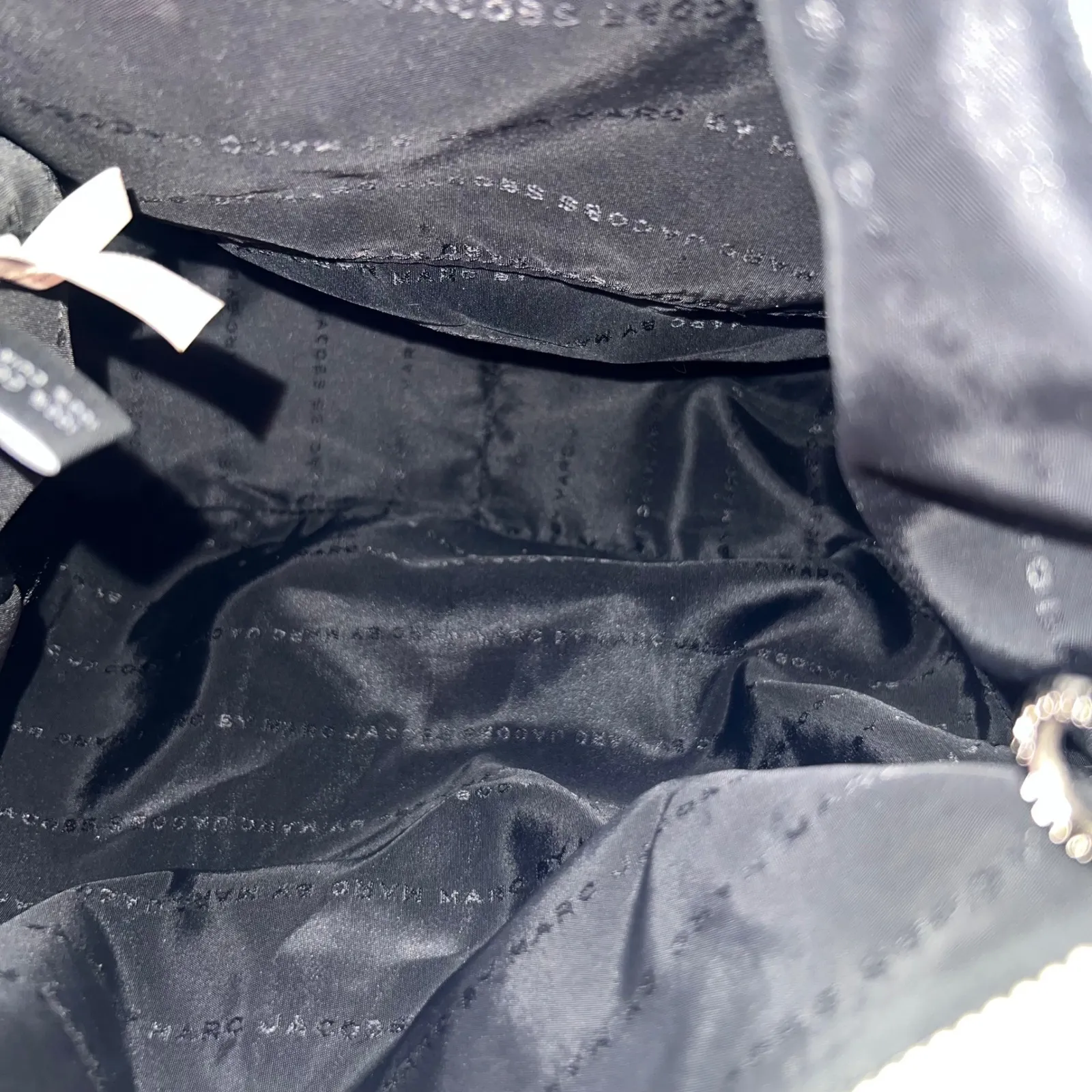 Marc by Marc Jacobs Gray Leather Shoulder Bag Crossbody Hobo Designer Purse - Image 9