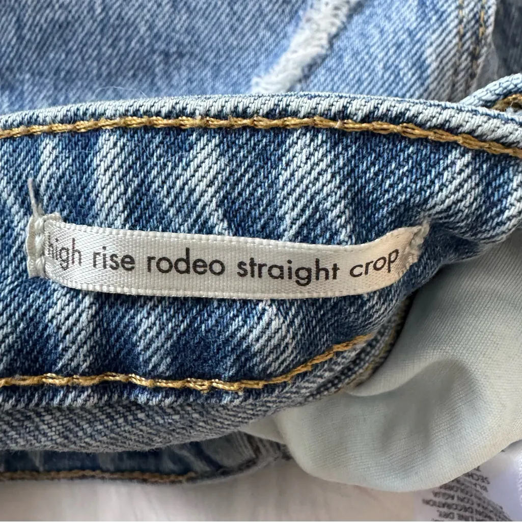 Wrangler Size 4/27 High Rise Rodeo Straight Crop - Image 8