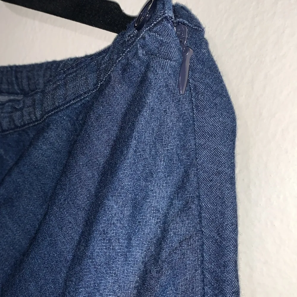 Roper western bias cut midi skirt 100% cotton indigo blue woman size MEDIUM - Image 6