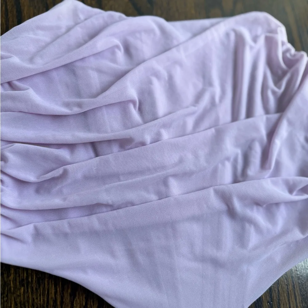 Lavender Ruched Corset Top Purple - Image 2