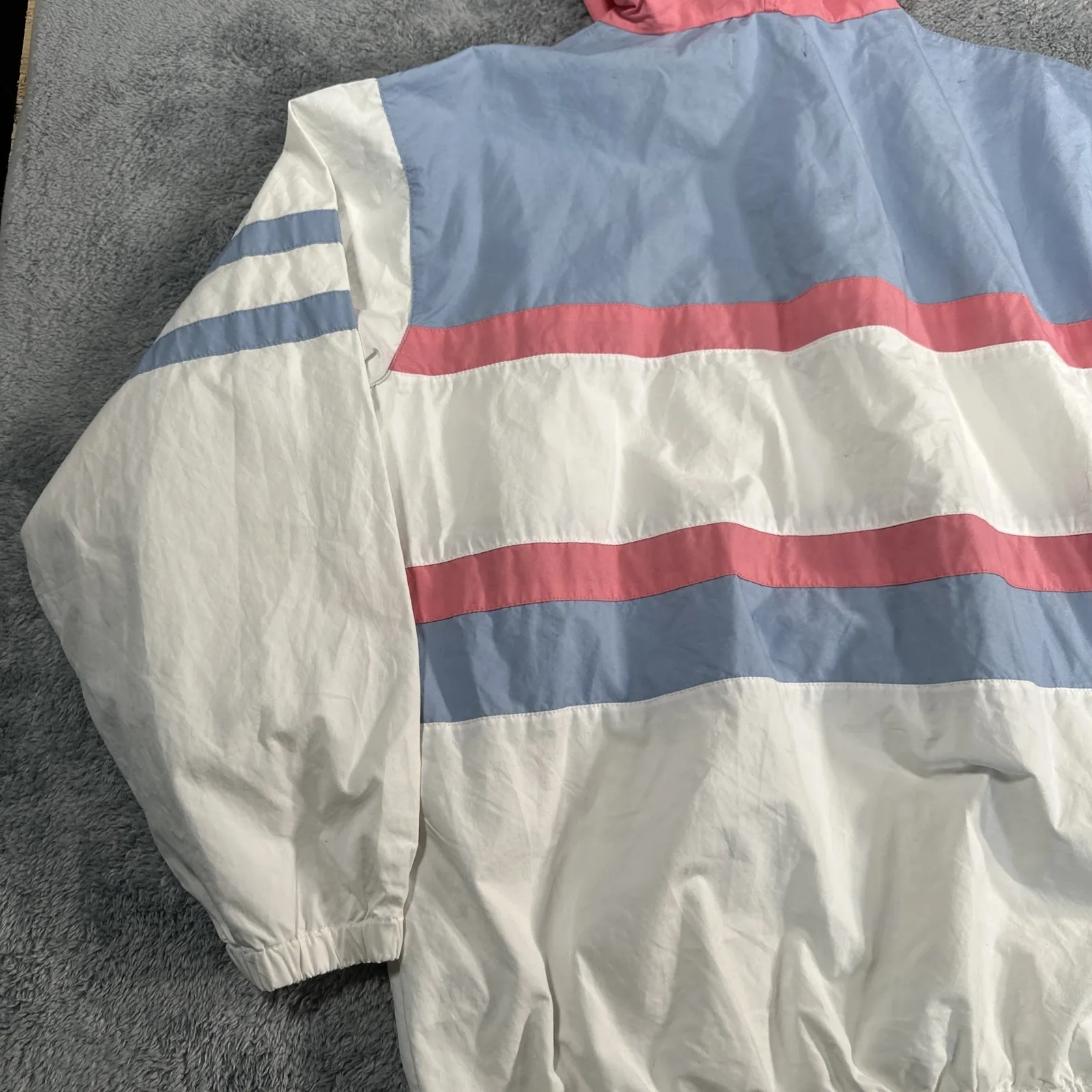 Polo RALPH LAUREN 1/4 Zip Color Block Windbreaker Jacket Sz M $249 Oversized - Image 15