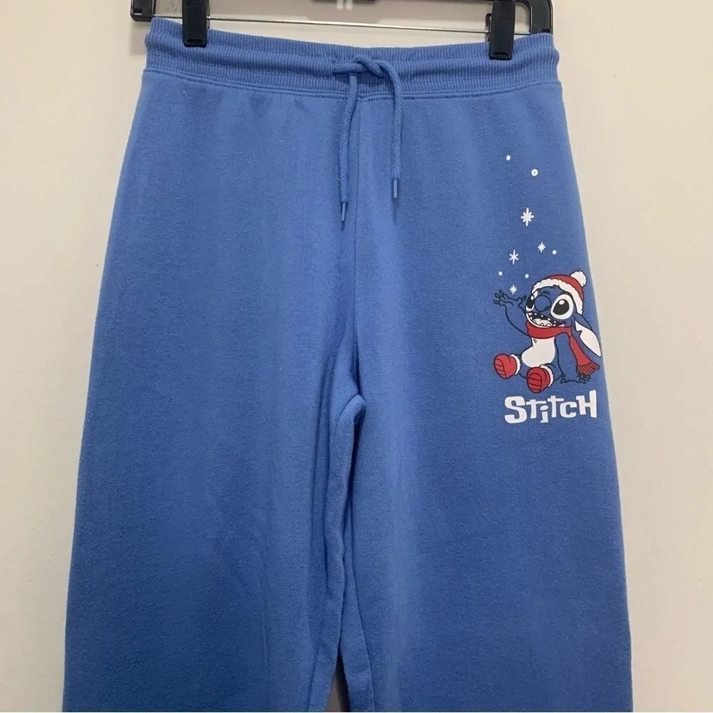 Disney‎ Stitch Christmas Sweatpants Size Medium - Image 5