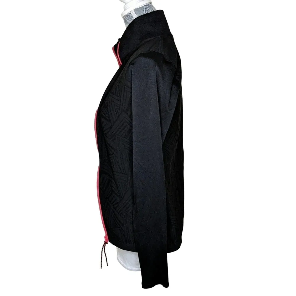 Fabletics Nanette Seamless Jacket Black M Zip Front Long Sleeves New - Image 6