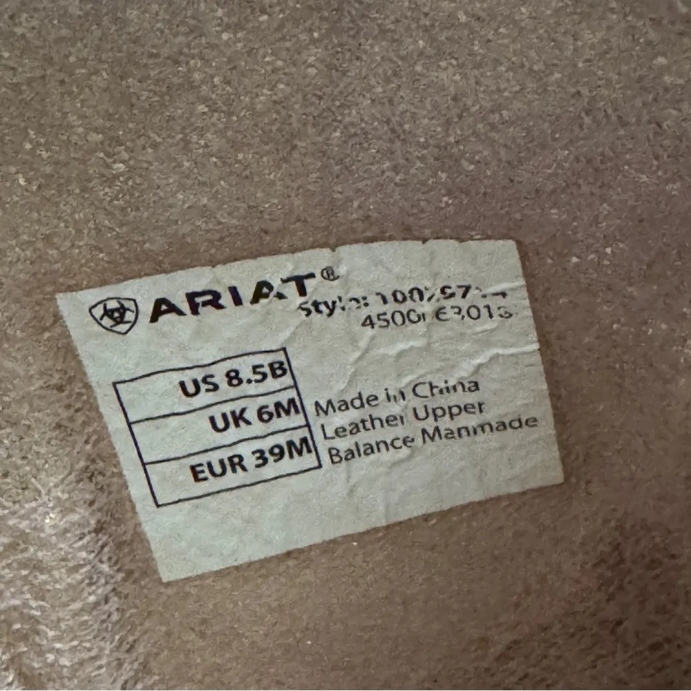 Ariat Pink Brown Cowboy Cowgirl Boots 8.5B Women’s Western Country - Image 7