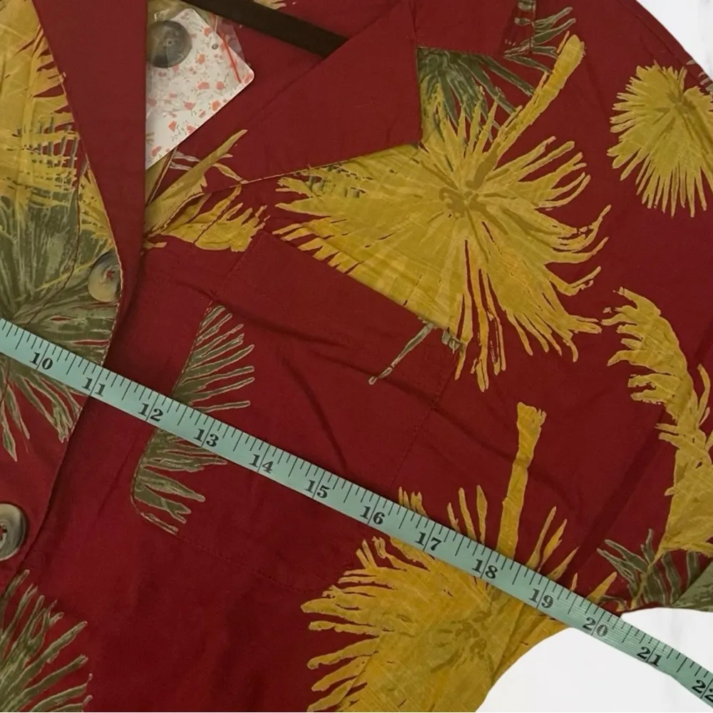 🍁Free People Tropical Cotton Romper - Image 9