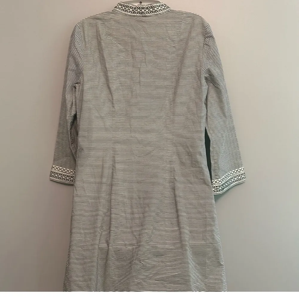 Tory Burch Embroidered striped tunic 3/4 sleeve dress size 2 (4-6) - Image 3