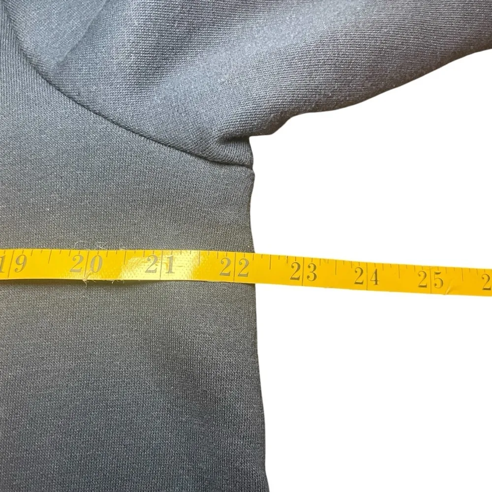 Breckenridge Petite Blue Snowman Button Front Cardigan Large Winter Holiday Warm - Image 9