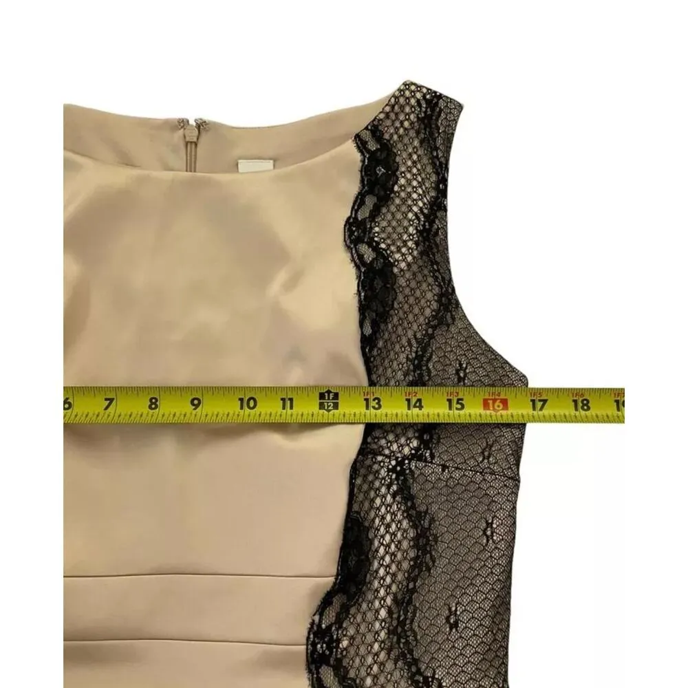 Sangria Women Size 10 Party Satin Dress Beige | 14-505 - Image 9