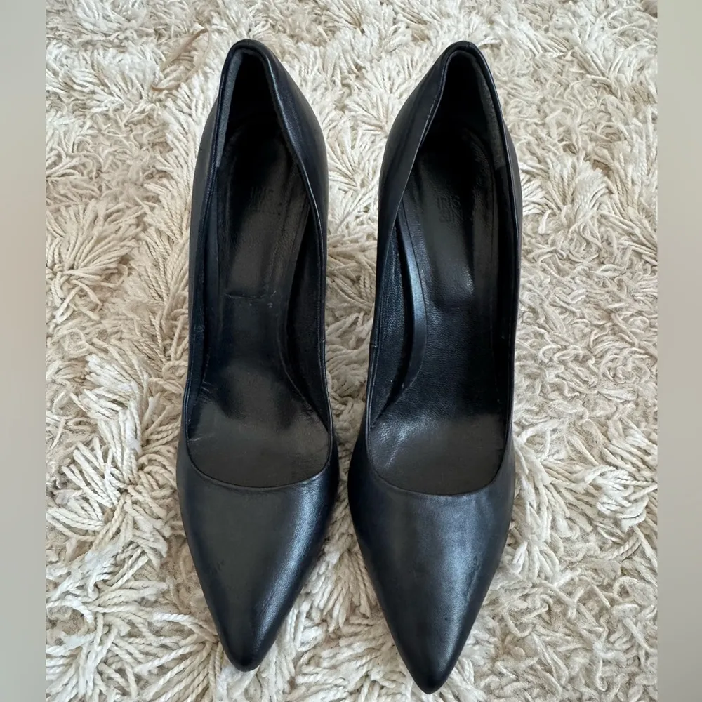 Iris & Ink Black Leather Women's Heels size 36 - Image 6